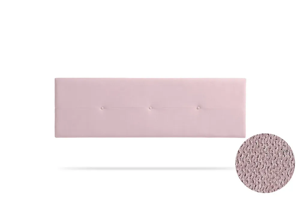 Tête de Lit Tapisée NAPOLI Aqualine 160x50x5 cm - Rose Clair ->Moonia Discount