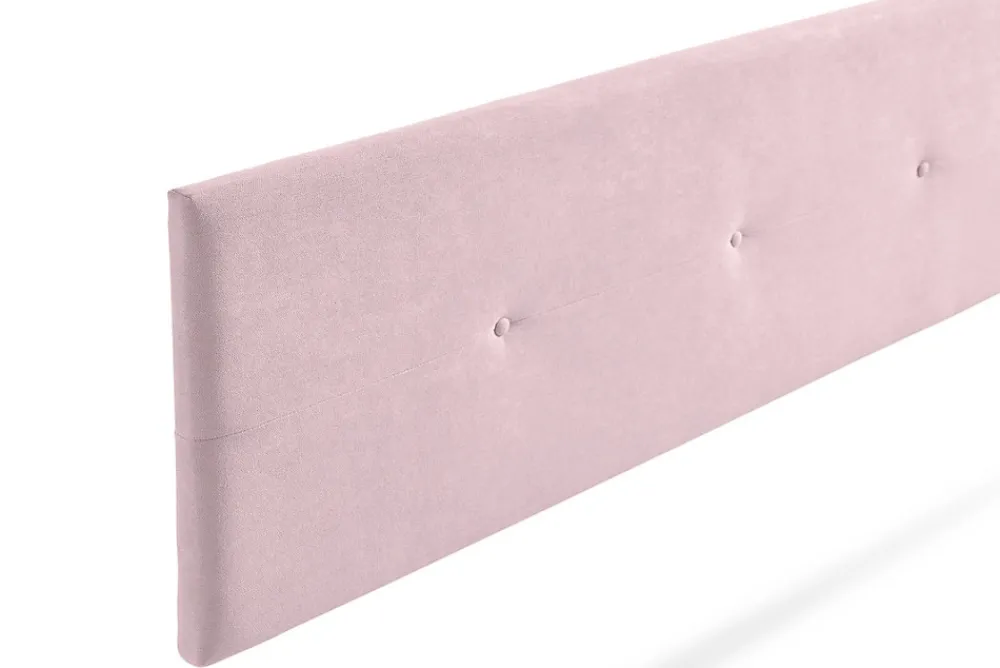 Tête de Lit Tapisée NAPOLI Aqualine 160x50x5 cm - Rose Clair ->Moonia Discount