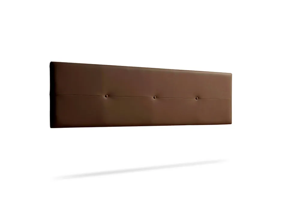 Tête de Lit Tapisée NAPOLI Simili cuir 130x50x5 cm - Marron ->Moonia Discount