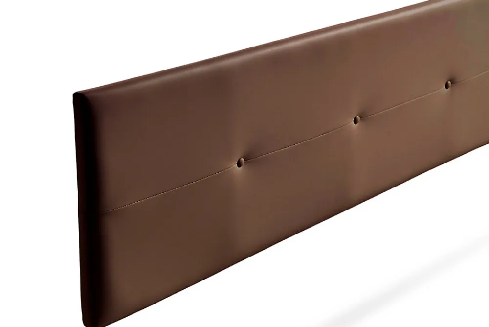 Tête de Lit Tapisée NAPOLI Simili cuir 115x50x5 cm - Marron ->Moonia Discount