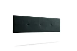 Tête de Lit Tapisée NAPOLI Aqualine 160x50x5 cm - Noir -><noscript><img width=