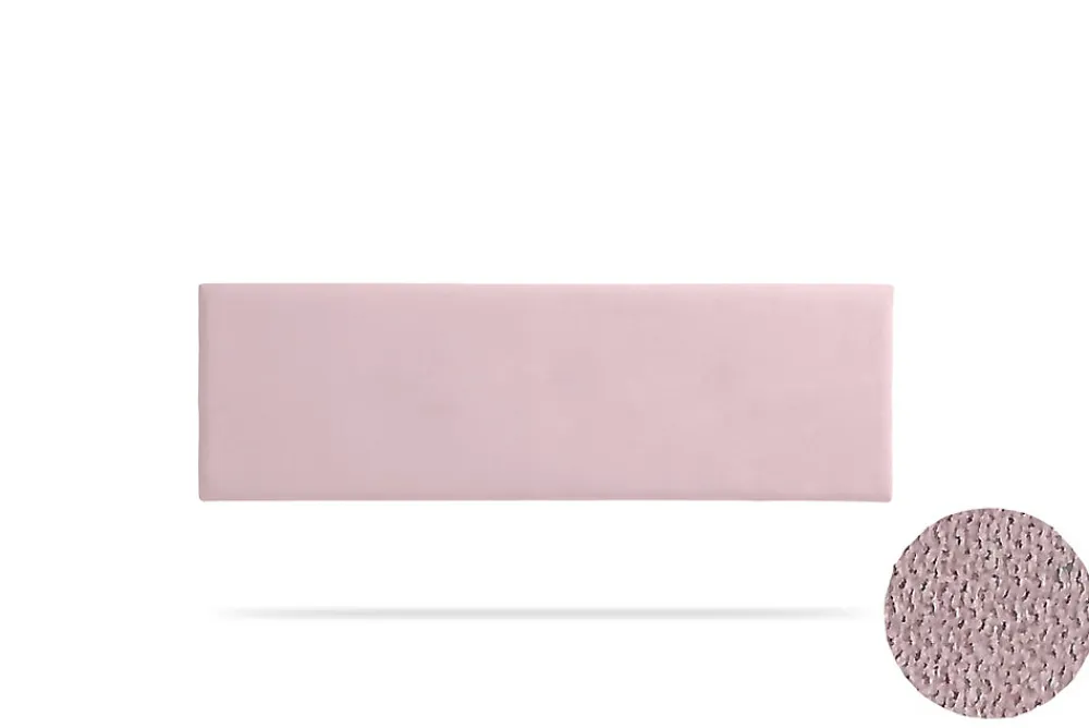 Tête de Lit Tapisée NOVA Aqualine 130x50x5 cm - Rose Clair ->Moonia Discount