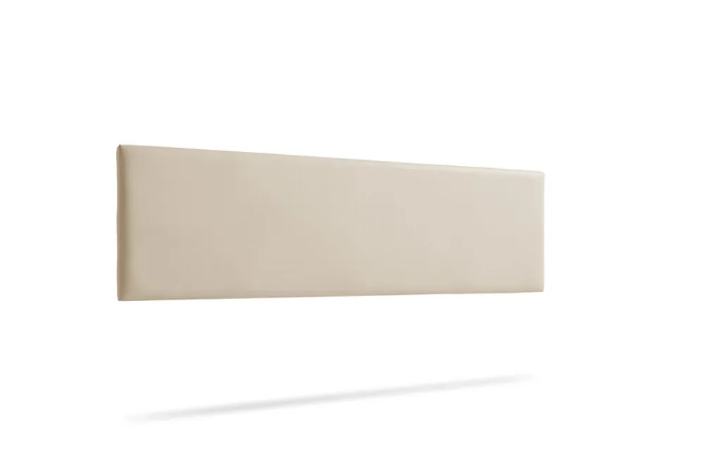 Tête de Lit Tapisée NOVA Simili cuir 115x50x5 cm - Blanc Cassé ->Moonia New