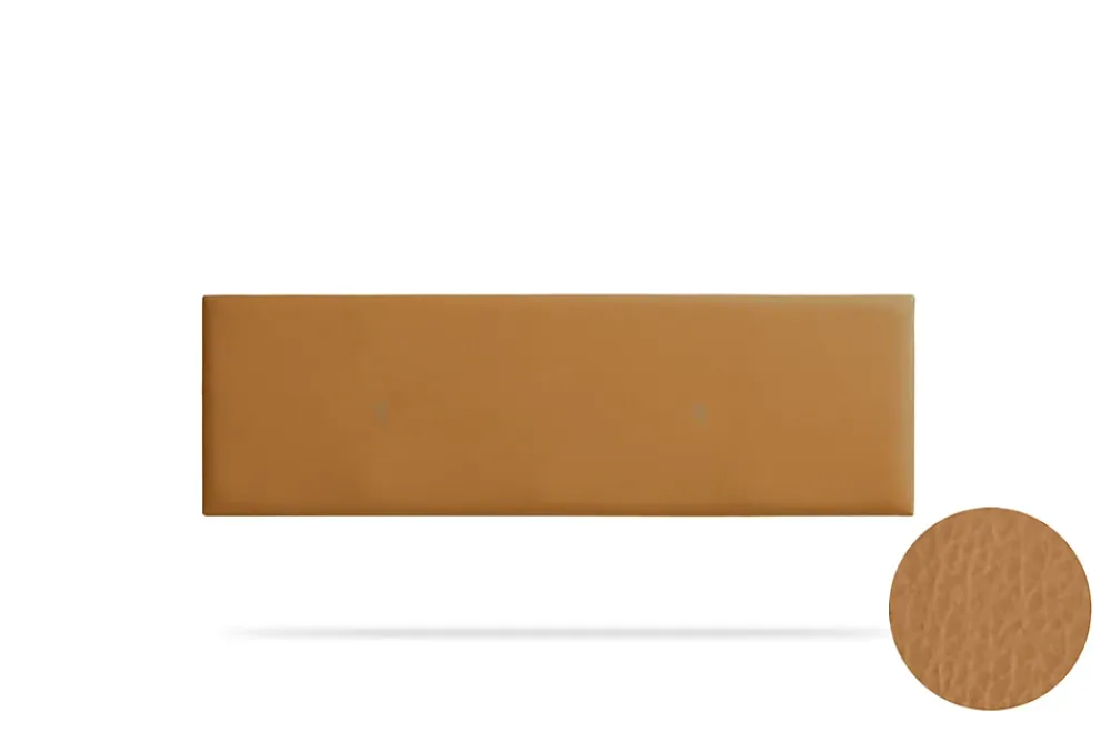 Moonia Tête de Lit Tapisée NOVA Simili cuir 170x50x5 cm - Marron Clair -* Tête De Lit