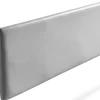 Moonia Tête de Lit Tapisée NOVA Simili cuir 170x50x5 cm - Argent -* Tête De Lit