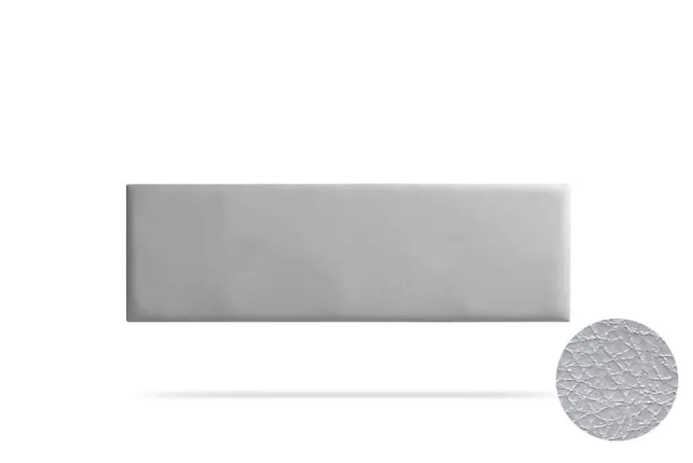 Moonia Tête de Lit Tapisée NOVA Simili cuir 170x50x5 cm - Argent -* Tête De Lit