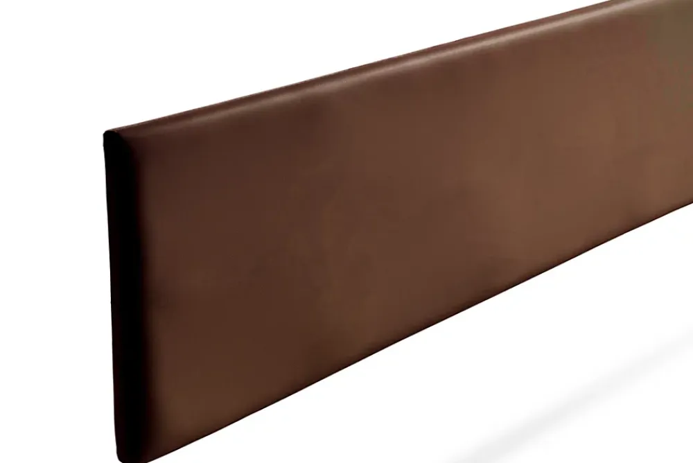 Moonia Tête de Lit Tapisée NOVA Simili cuir 145x50x5 cm - Marron -* Tête De Lit