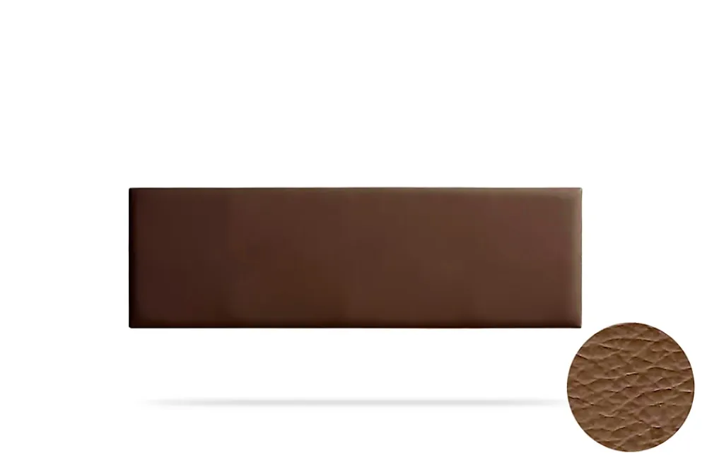 Moonia Tête de Lit Tapisée NOVA Simili cuir 145x50x5 cm - Marron -* Tête De Lit