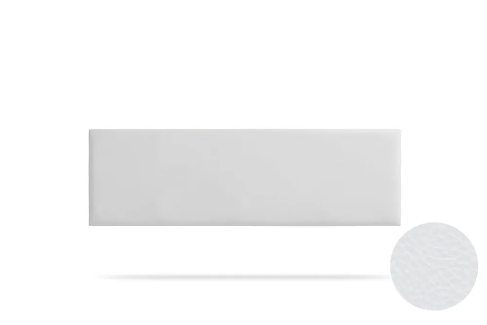 Tête de Lit Tapisée NOVA Simili cuir 160x50x5 cm - Blanc ->Moonia Outlet
