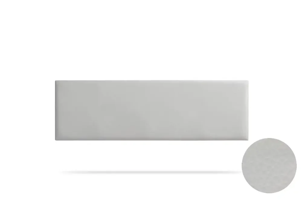 Moonia Tête de Lit Tapisée NOVA Simili cuir 170x50x5 cm - Gris Clair -* Tête De Lit