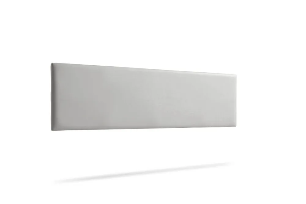 Moonia Tête de Lit Tapisée NOVA Simili cuir 170x50x5 cm - Gris Clair -* Tête De Lit