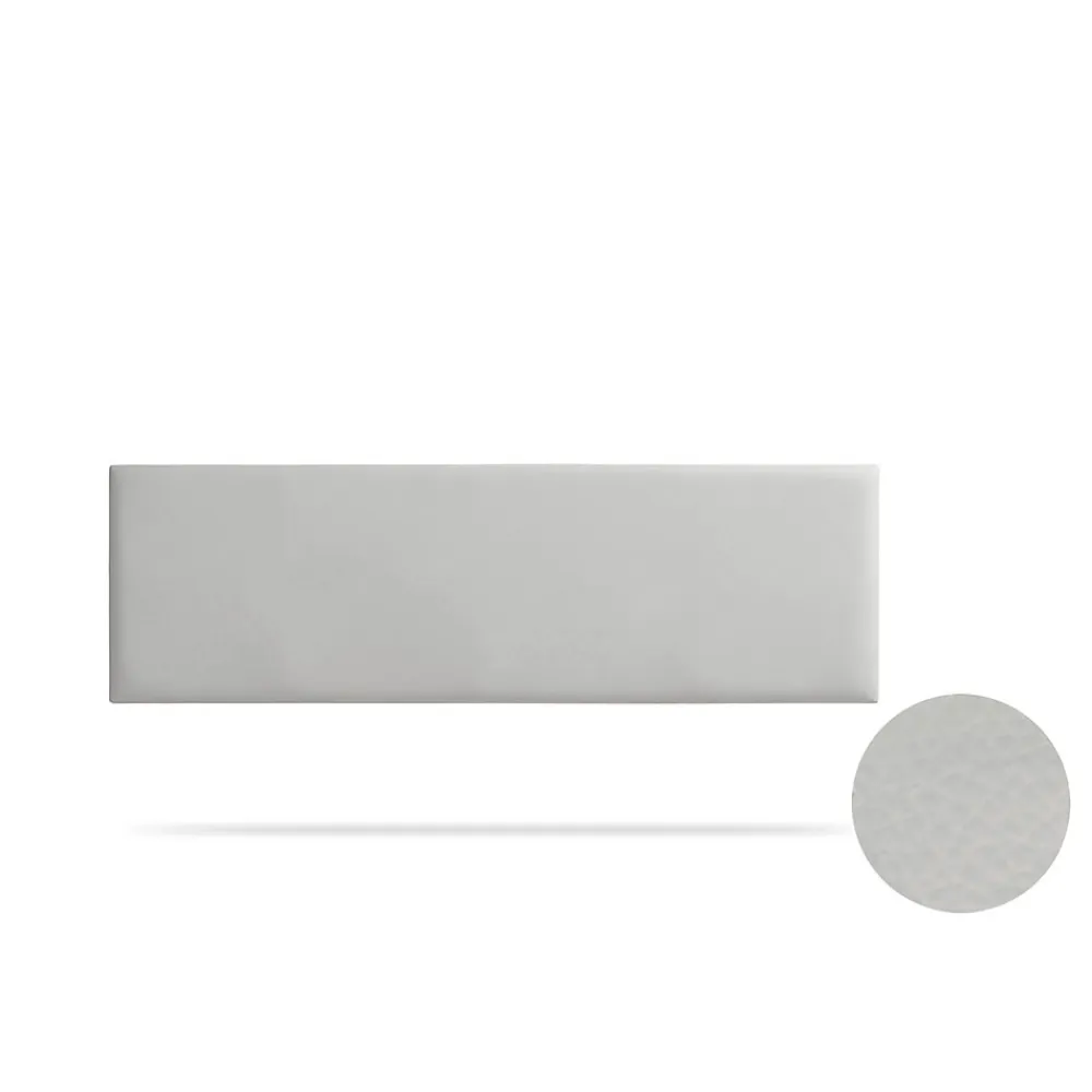 Moonia Tête de Lit Tapisée NOVA Simili cuir 170x50x5 cm - Gris Clair -* Tête De Lit