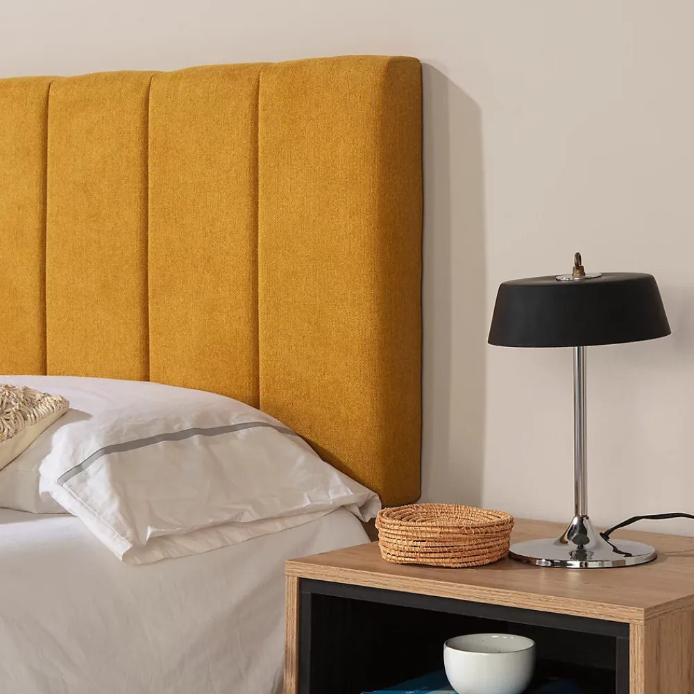 Vs Venta-Stock Tête de lit tapissée Creta 150x60 cm Couleur Moutarde, 8 cm d'épaisseur* Tête De Lit