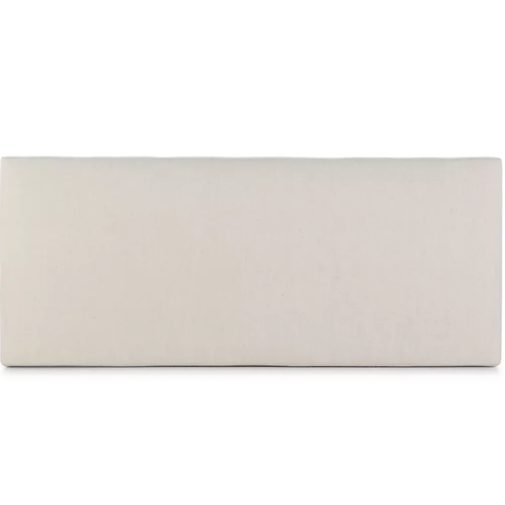 Vs Venta-Stock Tête de lit tapissée Tagomago 140x60 cm de Lin Naturel, 8 cm d'épaisseur* Tête De Lit