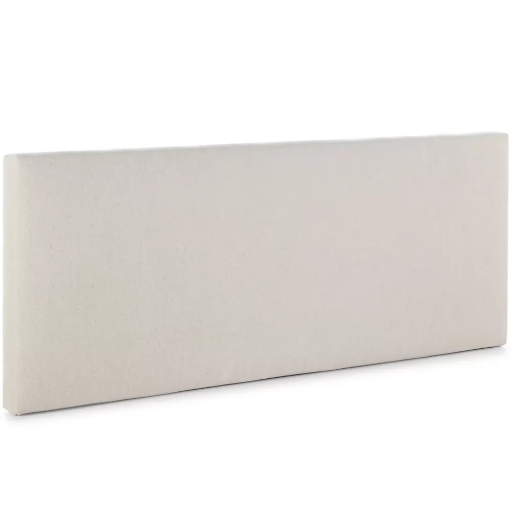 Vs Venta-Stock Tête de lit tapissée Tagomago 140x60 cm de Lin Naturel, 8 cm d'épaisseur* Tête De Lit