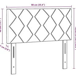 Vidaxl Tête de lit Vert foncé 90 cm Velours* Tête De Lit