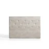 Tête de lit Zafiro pour lit 105 en tissu gris blanc 115x115x8.>Eccox New