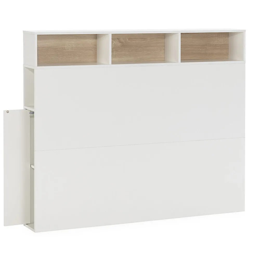Tête de lit Zeus 165 cm blanc, 2 portes 9 trous>Vs Venta-Stock Outlet