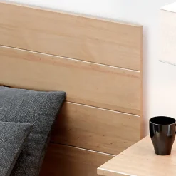 - Tête de lit en bois 105 cm Magda 110X45 Chêne Miel><noscript><img width=