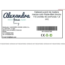 - Tête de lit en bois 105 cm Magda 110X45 Chêne Miel><noscript><img width=