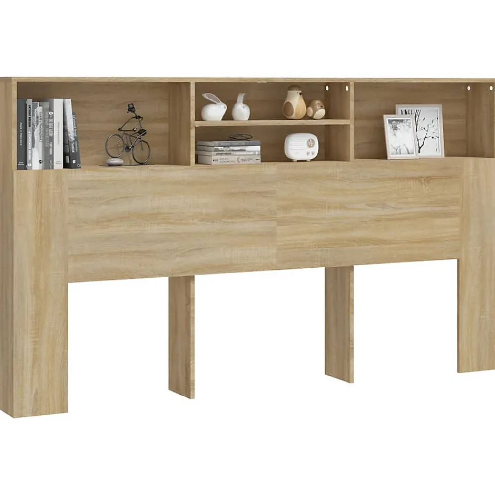 Armoire de tête de lit Chêne sonoma 180x19x103,5 cm 811883>Vidaxl New