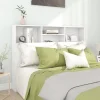Armoire de tête de lit Blanc 140x19x103,5 cm 811862>Vidaxl Hot