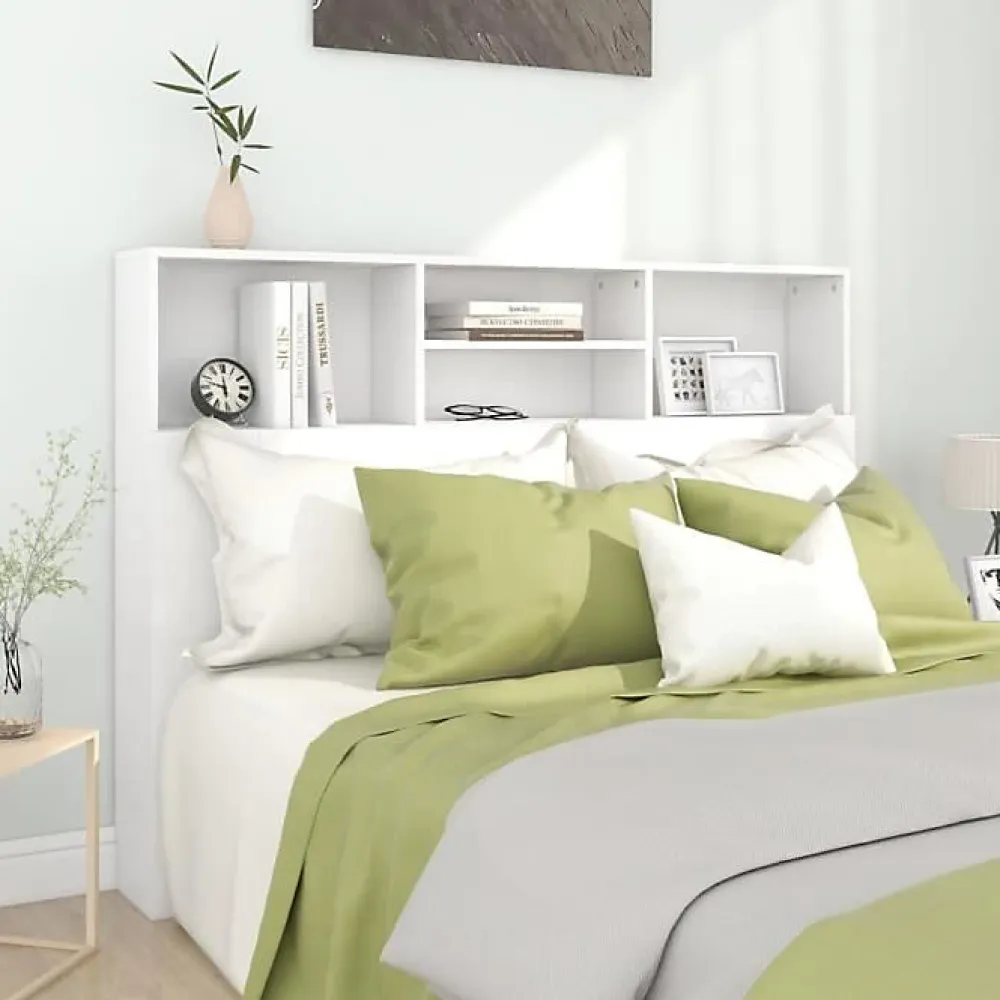 Armoire de tête de lit Blanc 140x19x103,5 cm 811862>Vidaxl Hot
