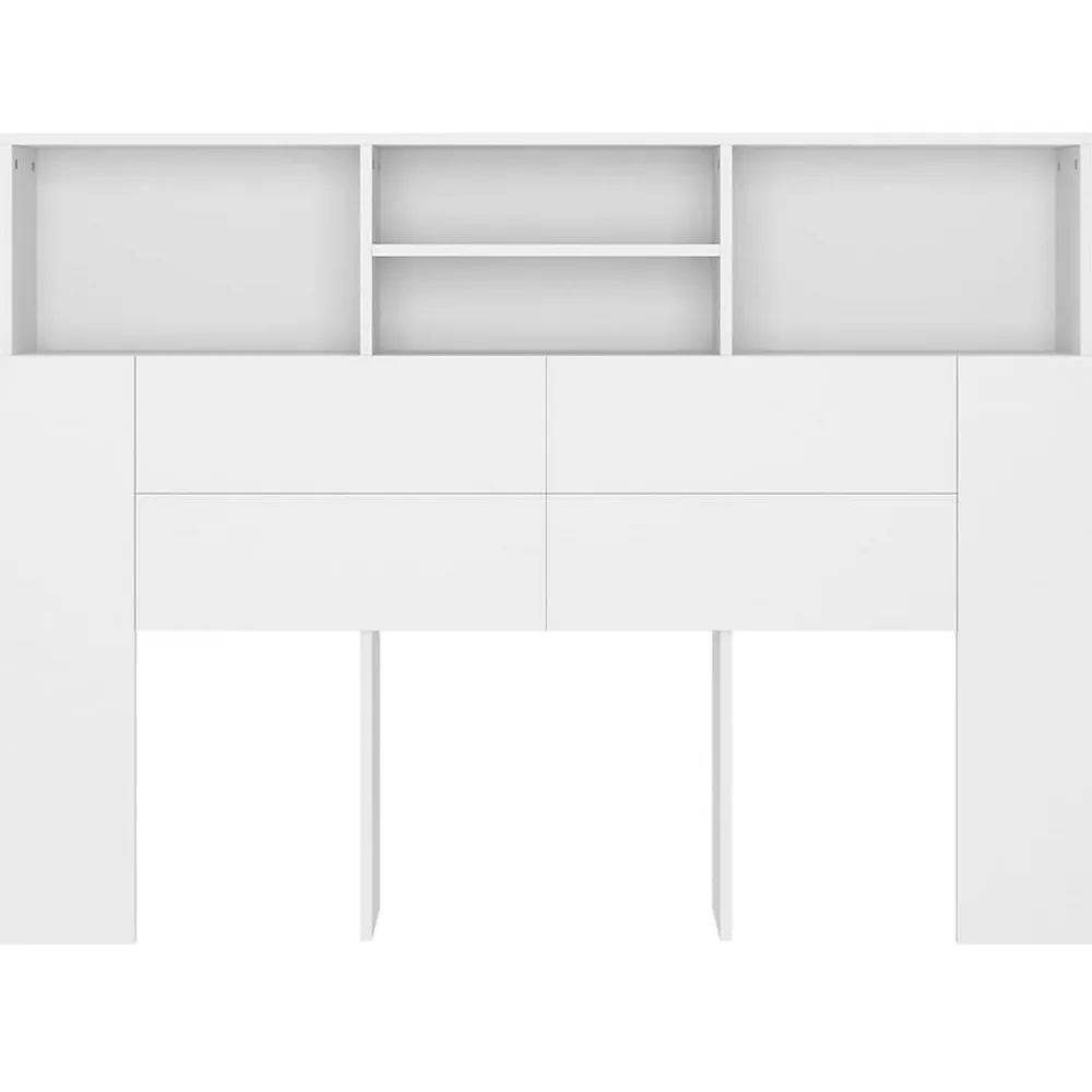 Armoire de tête de lit Blanc 140x19x103,5 cm 811862>Vidaxl Hot