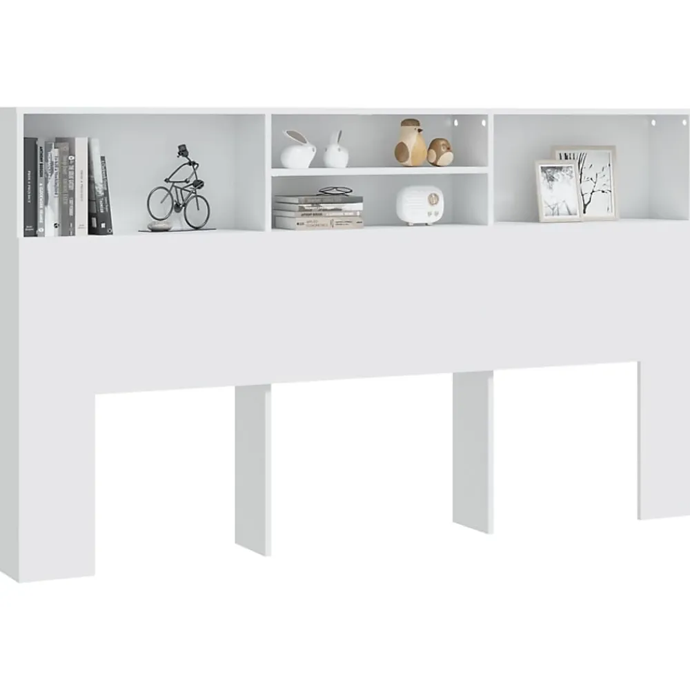 Vidaxl Armoire de tête de lit Blanc 180x19x103,5 cm 811880* Tête De Lit