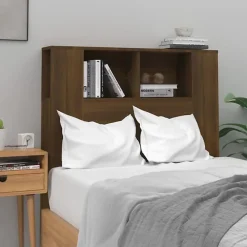 Vidaxl Armoire de tête de lit Chêne marron 100x18,5x104,5 cm 817266.* Tête De Lit