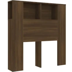 Vidaxl Armoire de tête de lit Chêne marron 100x18,5x104,5 cm 817266.* Tête De Lit