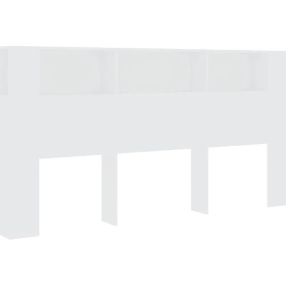 Armoire de tête de lit Blanc 200x18,5x104,5 cm 811952>Vidaxl Online