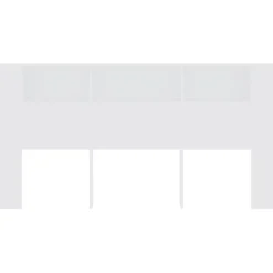 Armoire de tête de lit Blanc 200x18,5x104,5 cm 811952><noscript><img width=