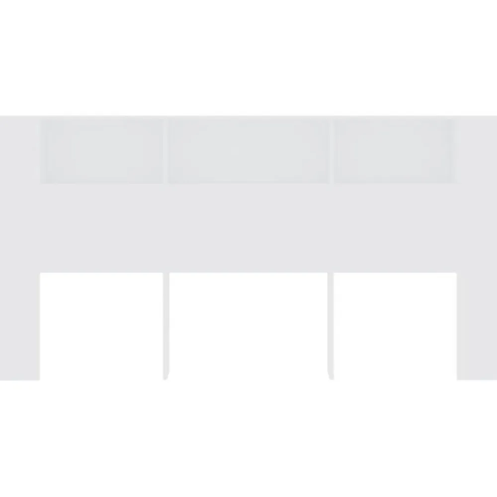 Armoire de tête de lit Blanc 200x18,5x104,5 cm 811952>Vidaxl Online