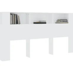 Armoire de tête de lit Blanc 200x18,5x104,5 cm 811952><noscript><img width=