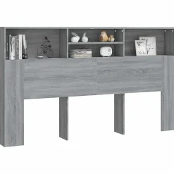Vidaxl Armoire de tête de lit Sonoma gris 180x19x103,5 cm 817256* Tête De Lit