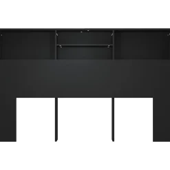 Vidaxl Armoire de tête de lit Noir 160x19x103,5 cm 811872* Tête De Lit
