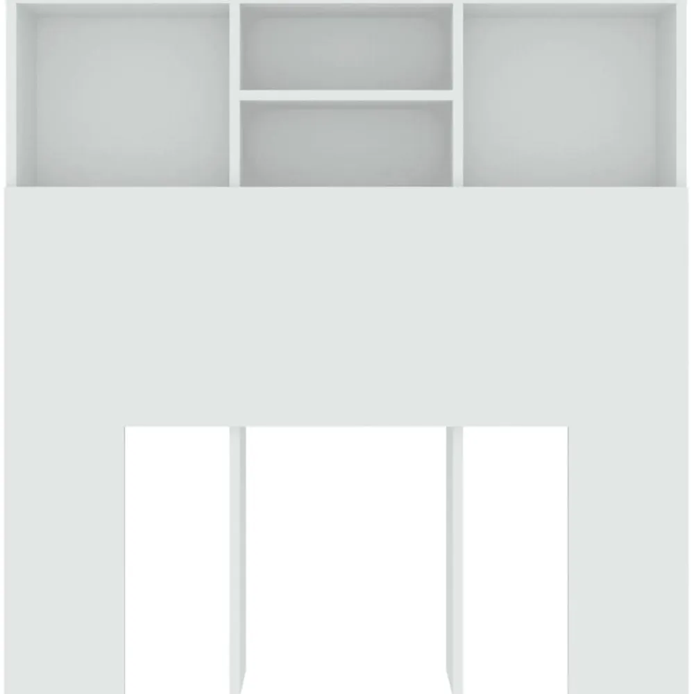 Vidaxl Armoire de tête de lit Blanc 100x19x103,5 cm 811844* Tête De Lit