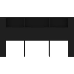 Armoire de tête de lit Noir 200x18,5x104,5 cm 811953><noscript><img width=
