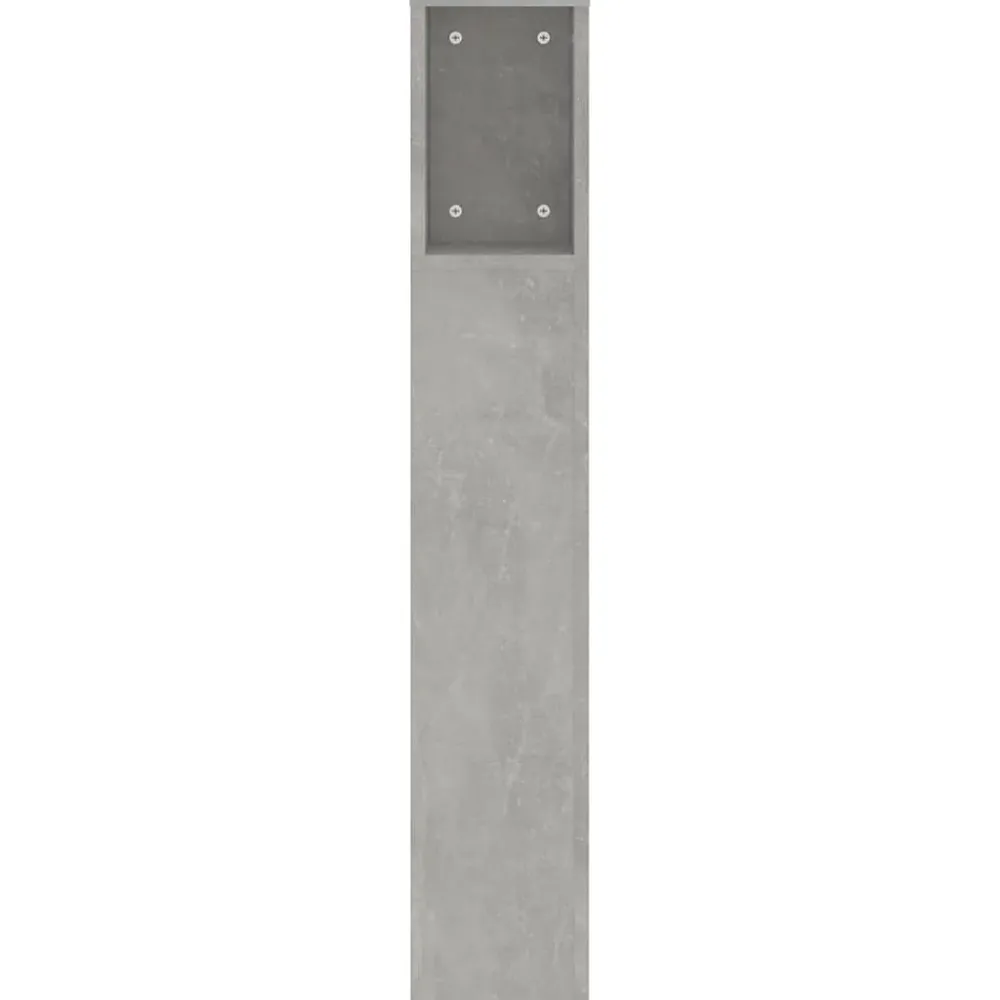 Vidaxl Armoire de tête de lit Gris béton 200x18,5x104,5 cm 811956* Tête De Lit