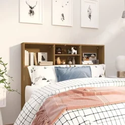 Vidaxl Armoire de tête de lit Sonoma gris 120x19x103,5 cm* Tête De Lit