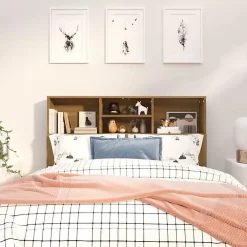 Vidaxl Armoire de tête de lit Sonoma gris 120x19x103,5 cm* Tête De Lit