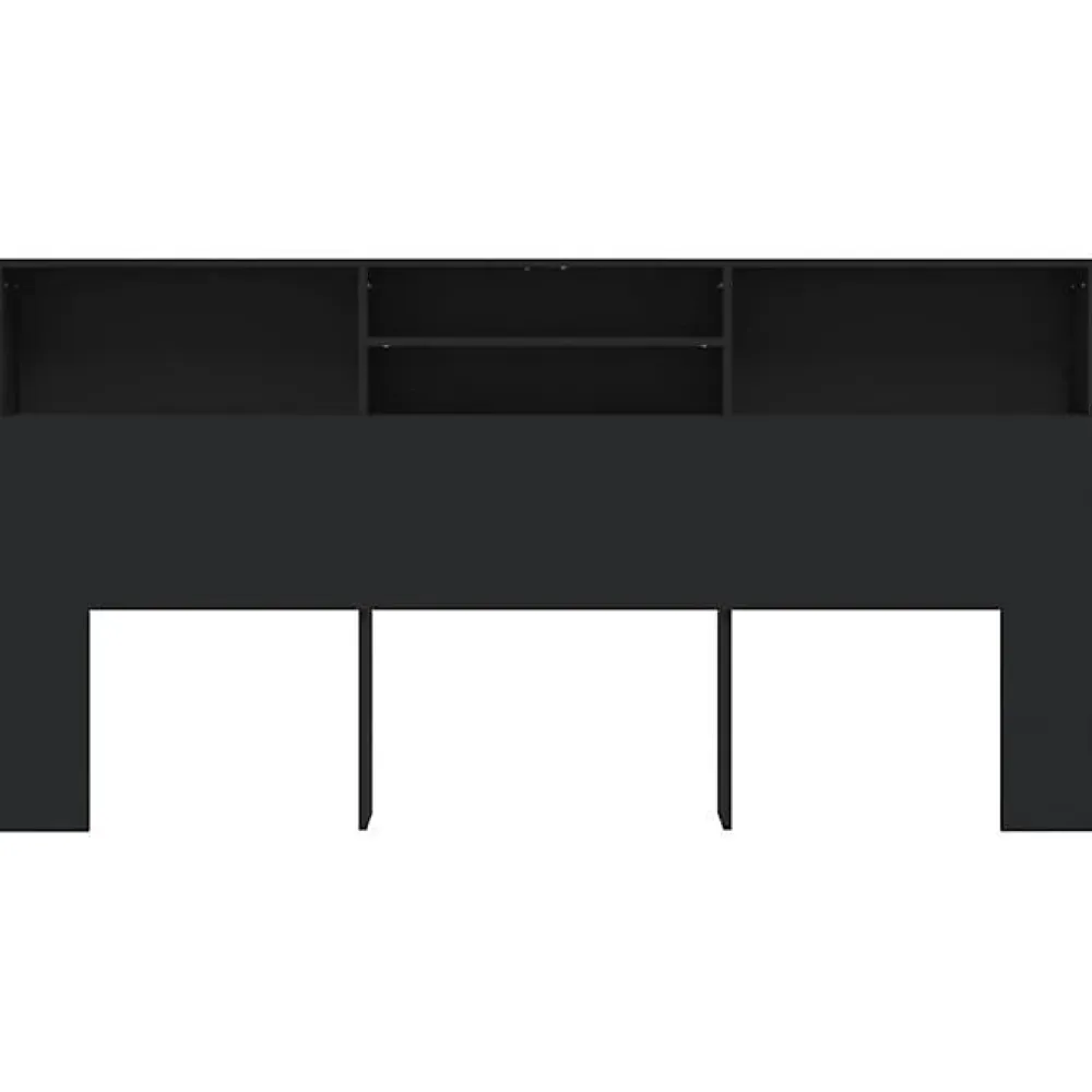 Armoire de tête de lit Noir 200x19x103,5 cm 811890>Vidaxl Sale