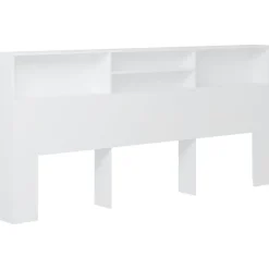 Vidaxl Armoire de tête de lit Blanc 220x19x103,5 cm 811898* Tête De Lit