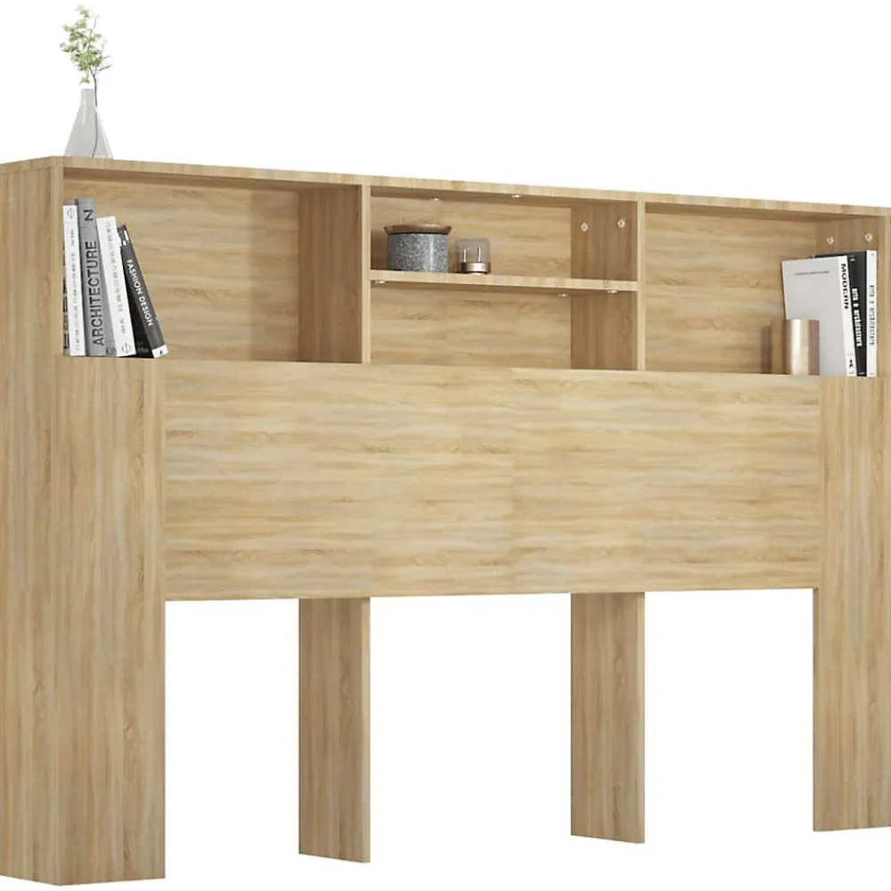 Armoire de tête de lit Chêne sonoma 160x19x103,5 cm 811874>Vidaxl Best