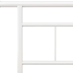 Vidaxl Cadre de lit Blanc Métal 180x200 cm* Sommier