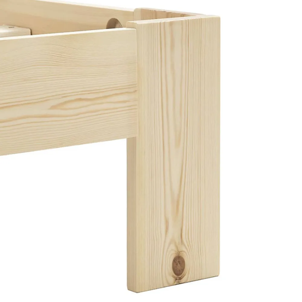 Vidaxl Cadre de lit Bois de pin massif 160 x 200 cm* Sommier