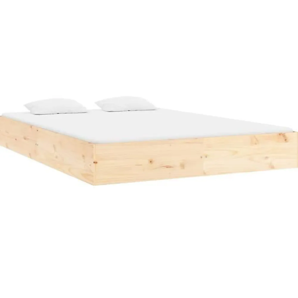 Cadre de lit Bois massif 140x200 cm 820042>Vidaxl Hot