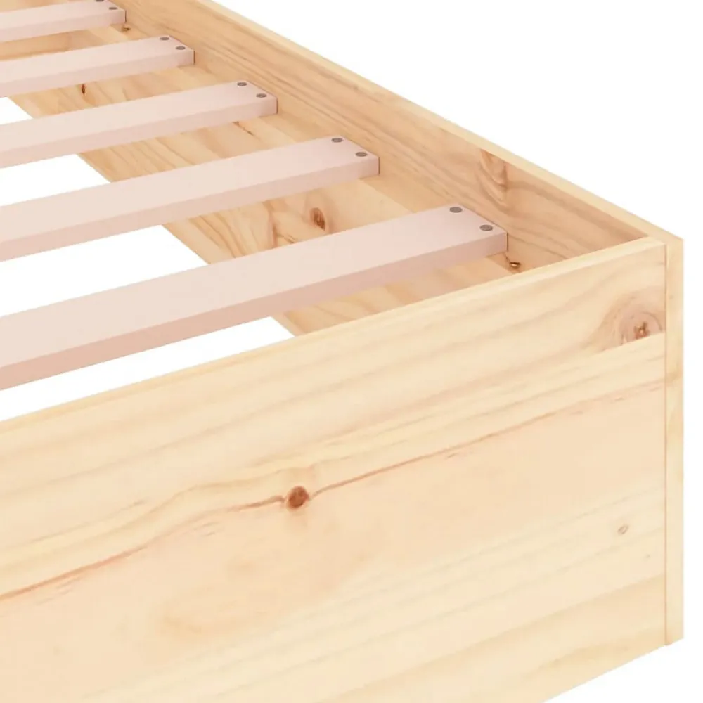 Cadre de lit Bois massif 140x200 cm 820042>Vidaxl Hot