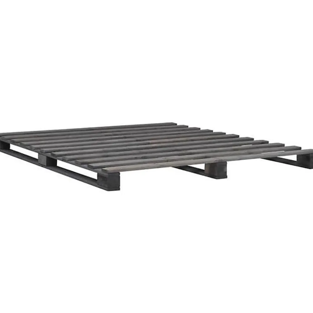 Cadre de lit de palette Gris Bois de pin massif 160 x 200 cm>Vidaxl Best